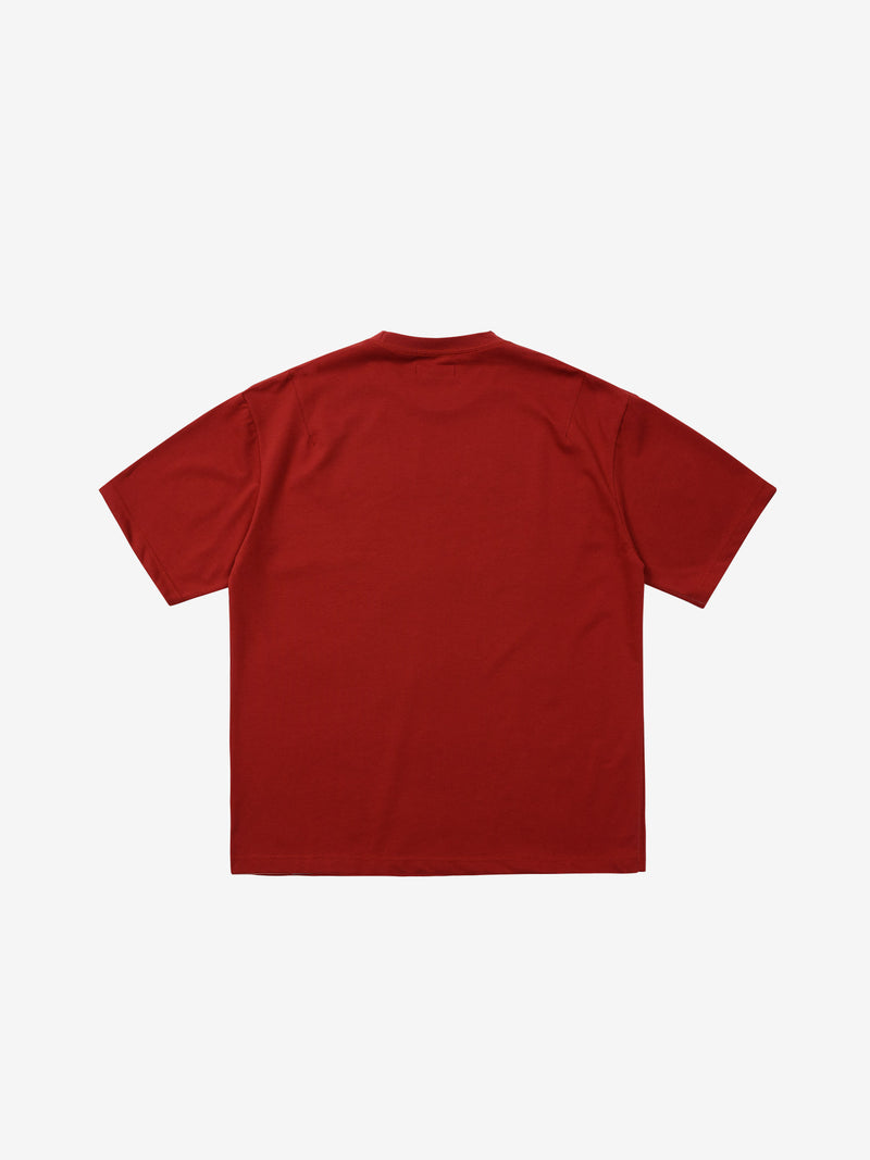 ディープリーク(DPRIQUE) CLASSIC COTTON T-SHIRT - DEEP RED