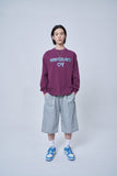 オーワイ(OY) VINE MELTING LOGO LONG SLEEVE-BURGUNDY