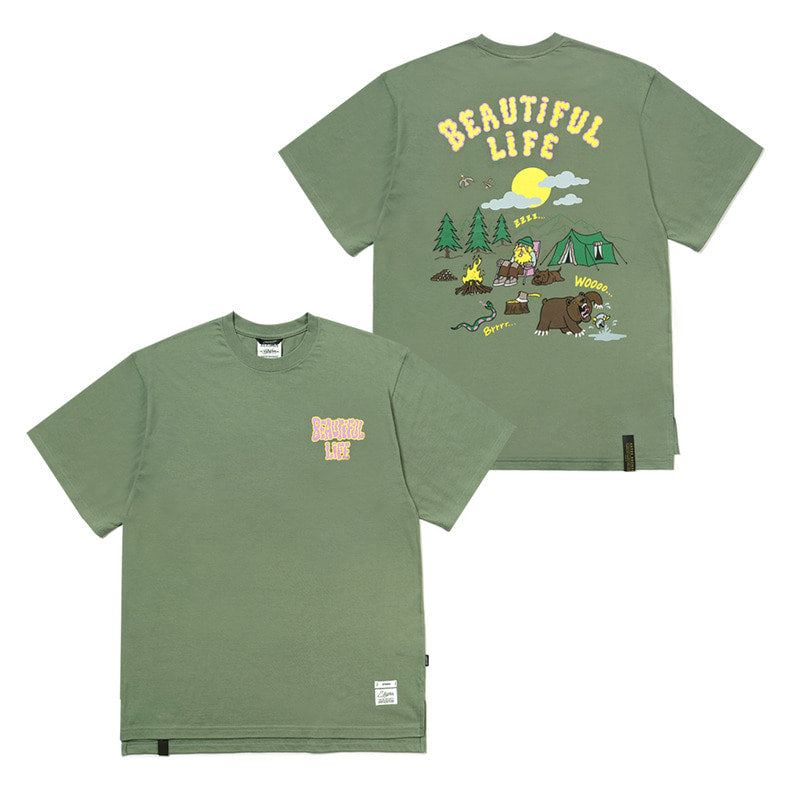 STIGMA(スティグマ) 22 BEAUTIFUL LIFE OVERSIZED T-SHIRTS JUNGLE GREEN