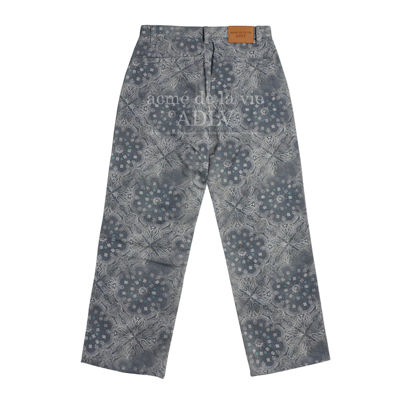 アクメドラビ(acme' de la vie) PAISLEY FAKE DENIM PANTS GREY