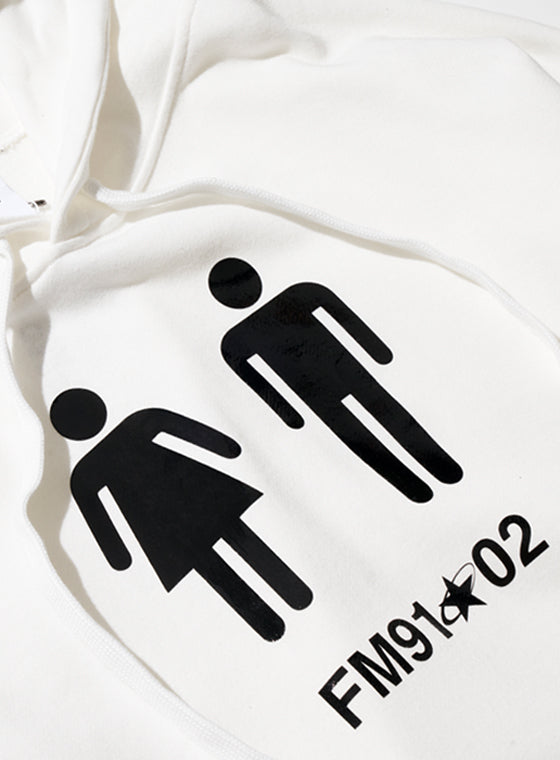 FM91.02 (エフエム91.02)　F+M HOODY white