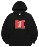 mahagrid (マハグリッド) JIMMY M LOGO HOODIE [BLACK]