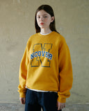 NCOVER（エンカバー）N LINE LOGO POINT SWEATSHIRT-YELLOW