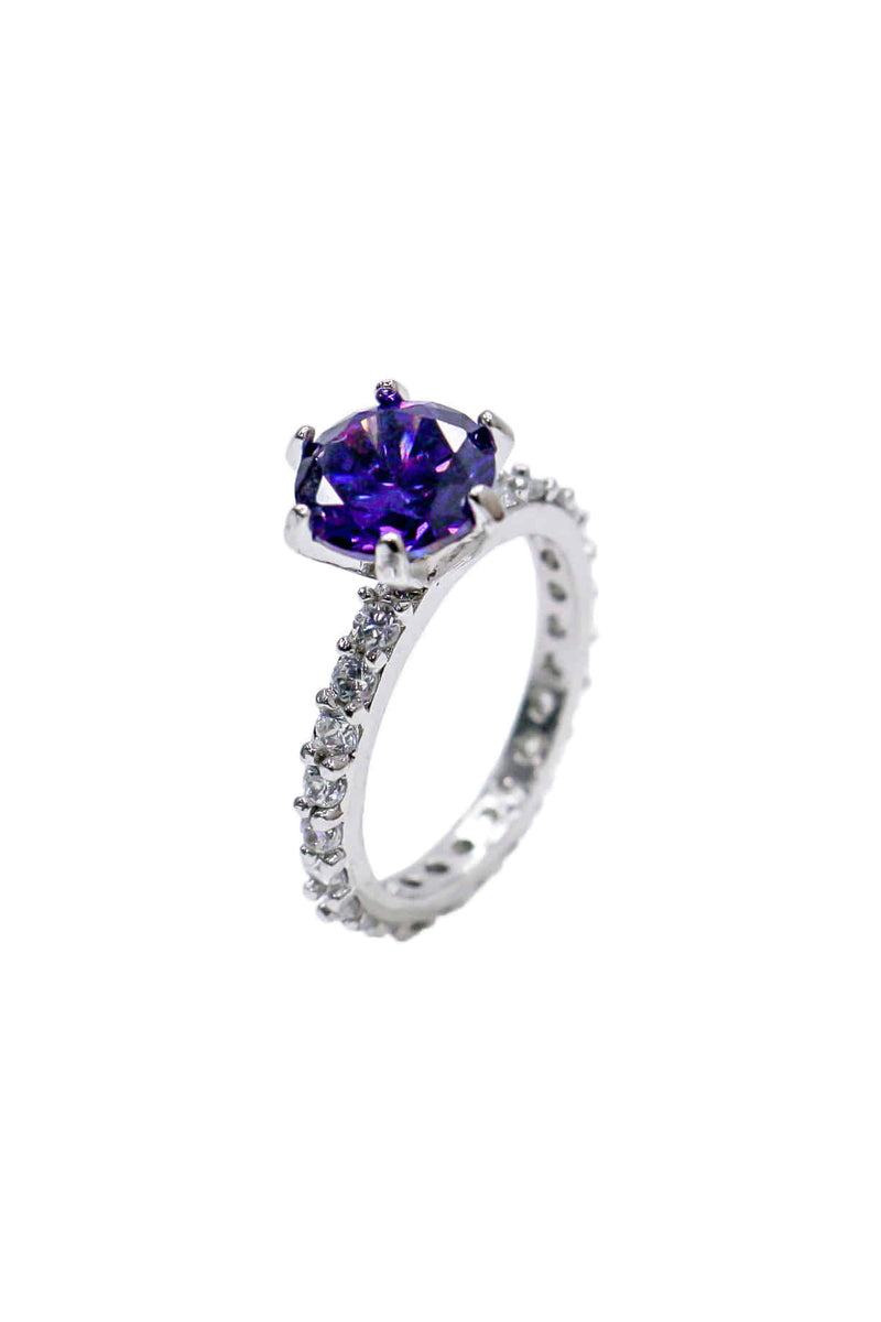 BLACKPURPLE (ブラックパープル) [blacklabel]clair crystal ring_purple