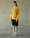 NCOVER（エンカバー）N LINE LOGO POINT SWEATSHIRT-YELLOW