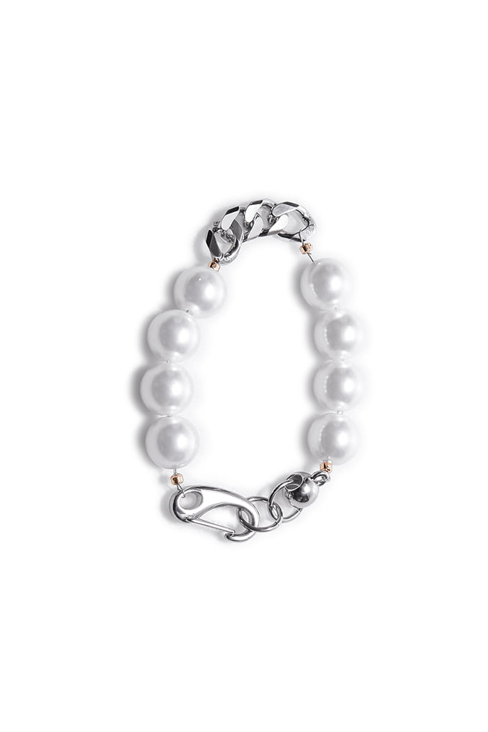 BLACKPURPLE (ブラックパープル)  HIDDLE PEARL CHAIN BRACELET