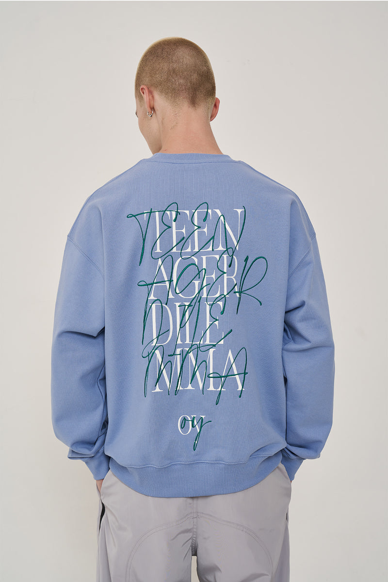 オーワイ(OY) LETTERING LOGO MTM-PAUL BLUE