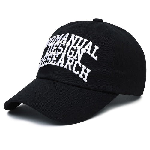 NOMANUAL(ノーマニュアル)  NEW ARCH LOGO BALL CAP - BLACK