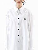 ベーシックコットン(BASIC COTTON) 	BASIC stitch over shirt - WHITE