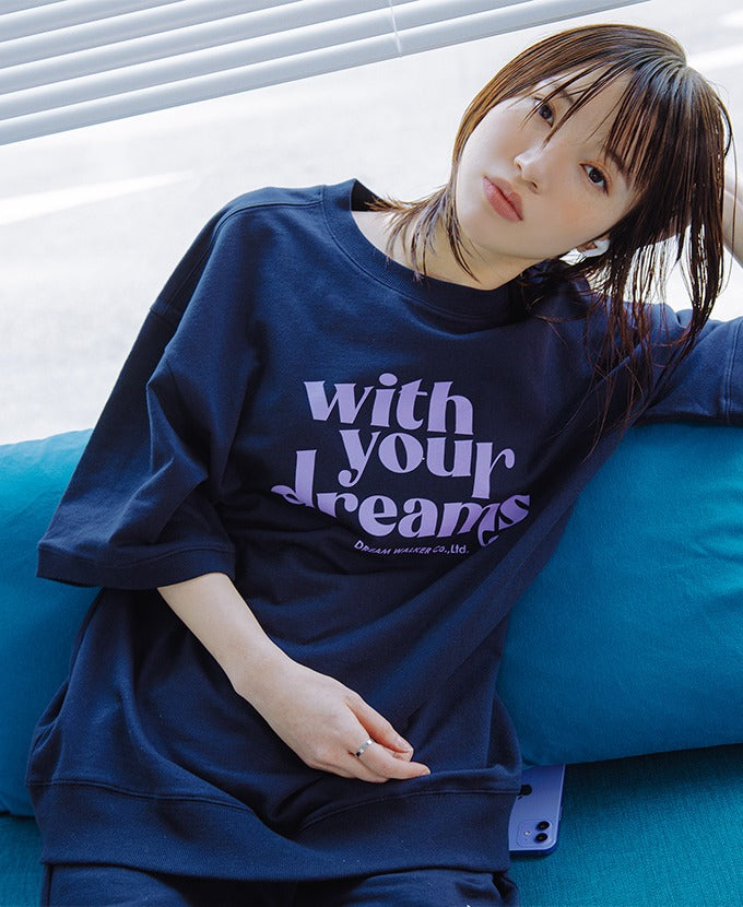 デイライフ(Daylife) Dream Half Sweatshirt (Navy)