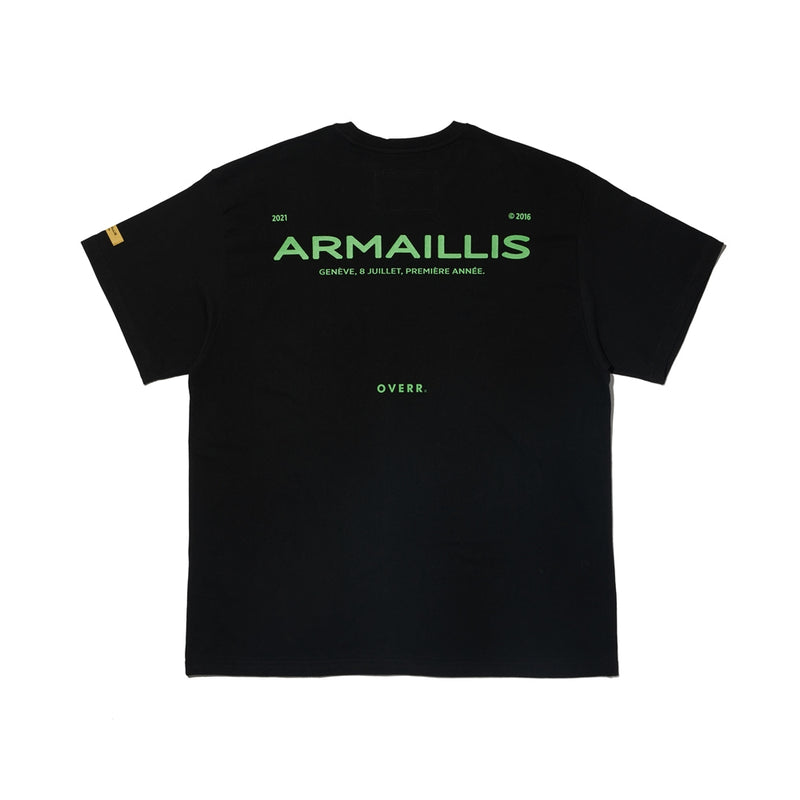 OVERR(オベルー) 21SU ARMAILLIS LOGO BLACK T-SHIRTS