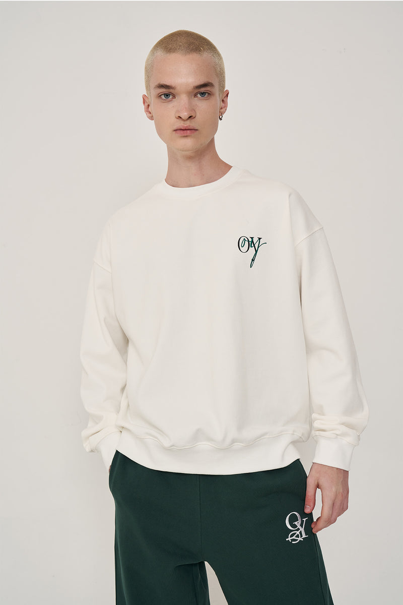 オーワイ(OY) LETTERING LOGO MTM-WHITE