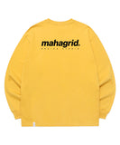 mahagrid (マハグリッド) ORIGIN LOGO LS TEE [MUSTARD]