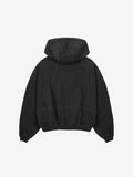 ディープリーク(DPRIQUE)  OVERSIZED FULL ZIP HOODIE - WASHED BLACK