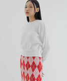 curetty (キュリティー)  C PUFF SLEEVE KNIT TOP_WHITE