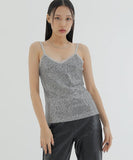 curetty (キュリティー)  C SPANGLE LACE SLEEVELESS TOP_GREY