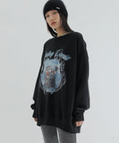 curetty (キュリティー)  C SANTA GRAPHIC SWEATSHIRT_BLACK