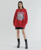 curetty (キュリティー)  C SANTA GRAPHIC SWEATSHIRT_RED