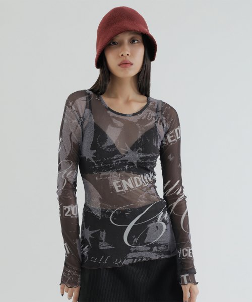 curetty (キュリティー)  C KNIT BUCKET HAT_BURGUNDY