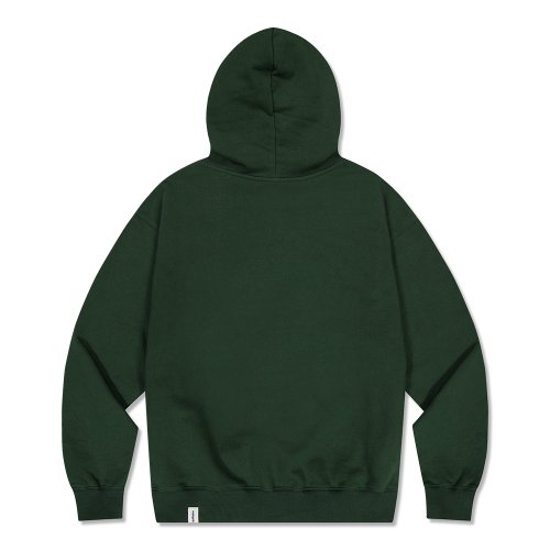 mahagrid (マハグリッド)     ROUND LOGO APPLIQUE HOODIE GREEN (MG2DSMM400A)