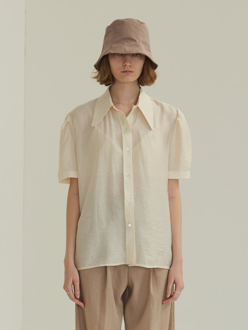 TMO BY 13MONTH（ティーエムオーバイサーティンマンス）PUFF SHORT SLEEVE SHIRT (IVORY)