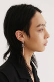 BLACKPURPLE (ブラックパープル) marrend long-drop cross earring