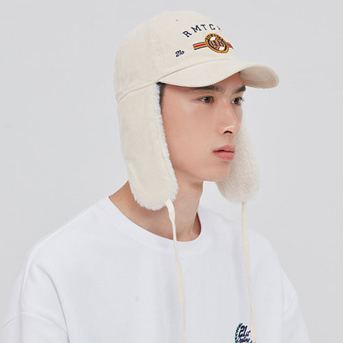 ロマンティッククラウン(ROMANTIC CROWN)   CORDUROY TROOPER HAT_OATMEAL