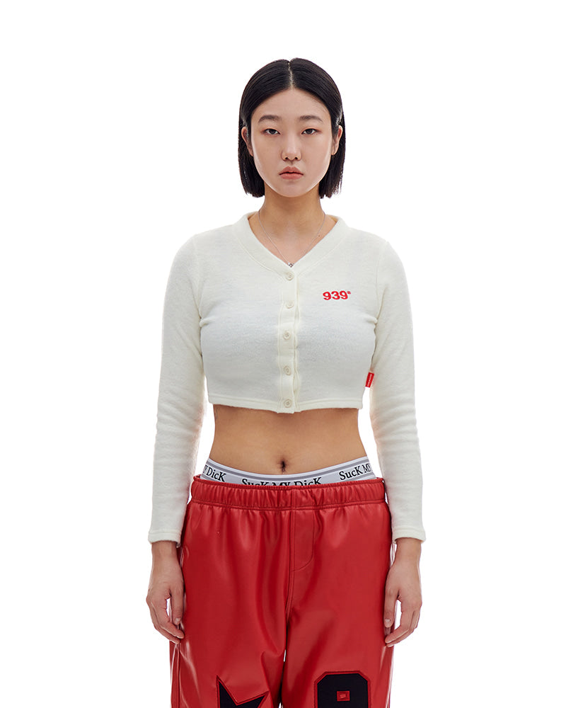 ARCHIVE BOLD (アーカイブボールド)　939 CROP CARDIGAN (IVORY)