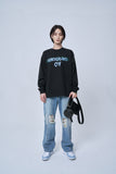 オーワイ(OY) VINE MELTING LOGO LONG SLEEVE-BLACK