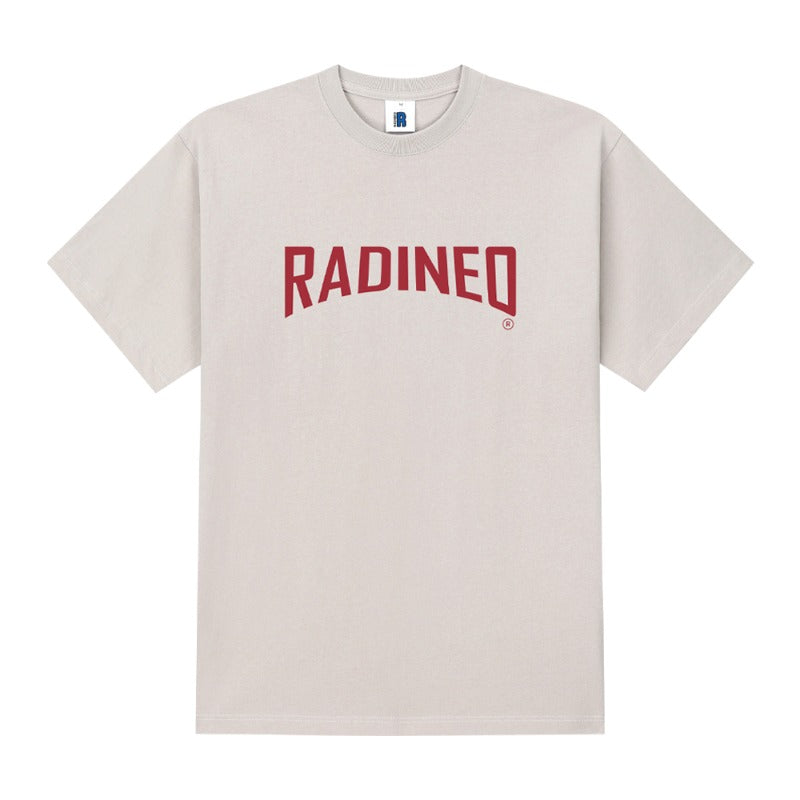 RADINEO (ラディネオ)　Arch logo beige short-sleeve T-Shirt