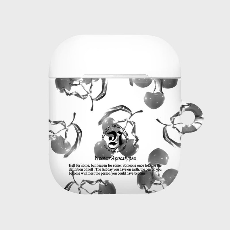 NCOVER（エンカバー）SILVER BERRY DOT-WHITE(AirPods HARD)