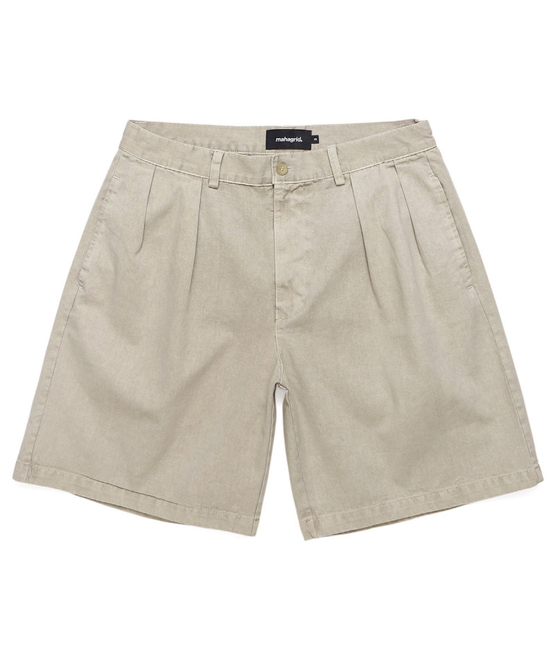 mahagrid (マハグリッド) OVERDYED CHINO SHORT [BEIGE]