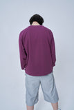 オーワイ(OY) VINE MELTING LOGO LONG SLEEVE-BURGUNDY