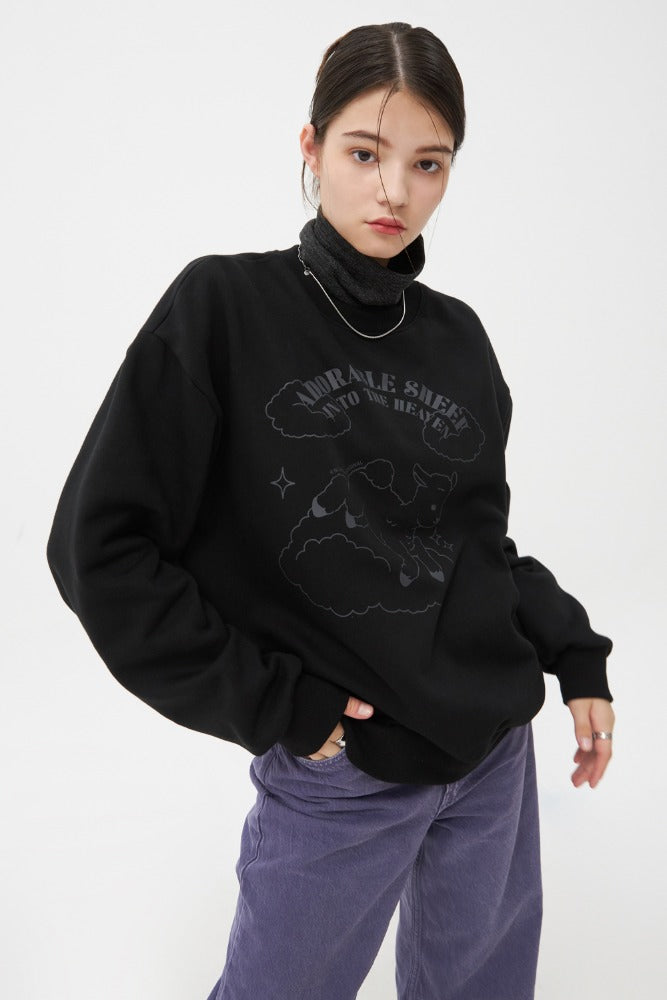 NCOVER（エンカバー）ADORABLE SHEEP SWEATSHIRT-BLACK