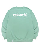 mahagrid (マハグリッド)  ORIGIN LOGO CREWNECK [MINT]