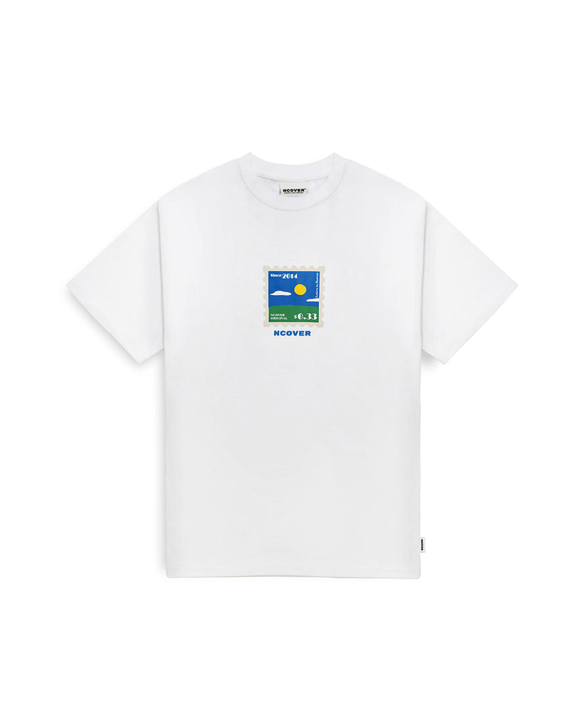 NCOVER（エンカバー）SERENITY STAMP TSHIRT-WHITE