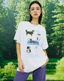NCOVER（エンカバー）DOG FRIENDS TSHIRT-WHITE