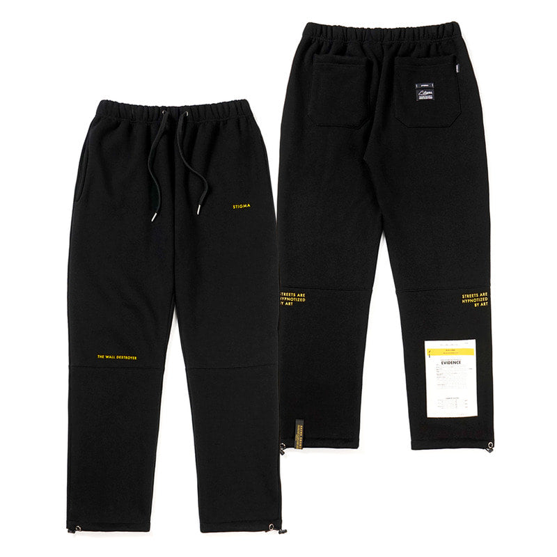 STIGMA(スティグマ)  21 TYPO HEAVY SWEAT JOGGER PANTS BLACK