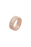 BLACKPURPLE (ブラックパープル) [BLACKLABEL] Shat Pave Ring (Rosegold)