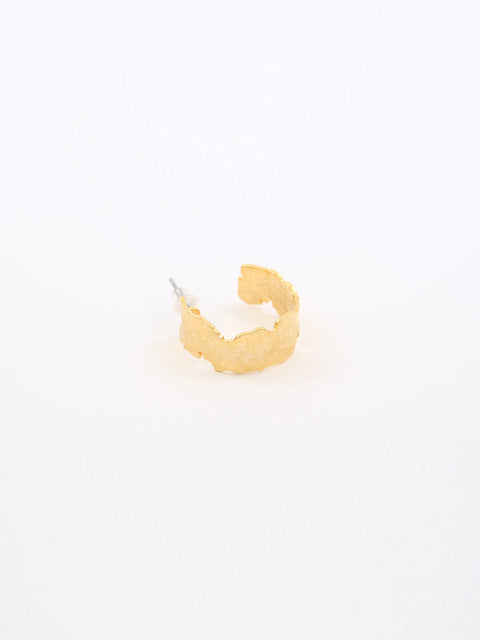 TMO BY 13MONTH（ティーエムオーバイサーティンマンス）WILD CUTTING SHAPE GOLD RING EARRING (GOLD)