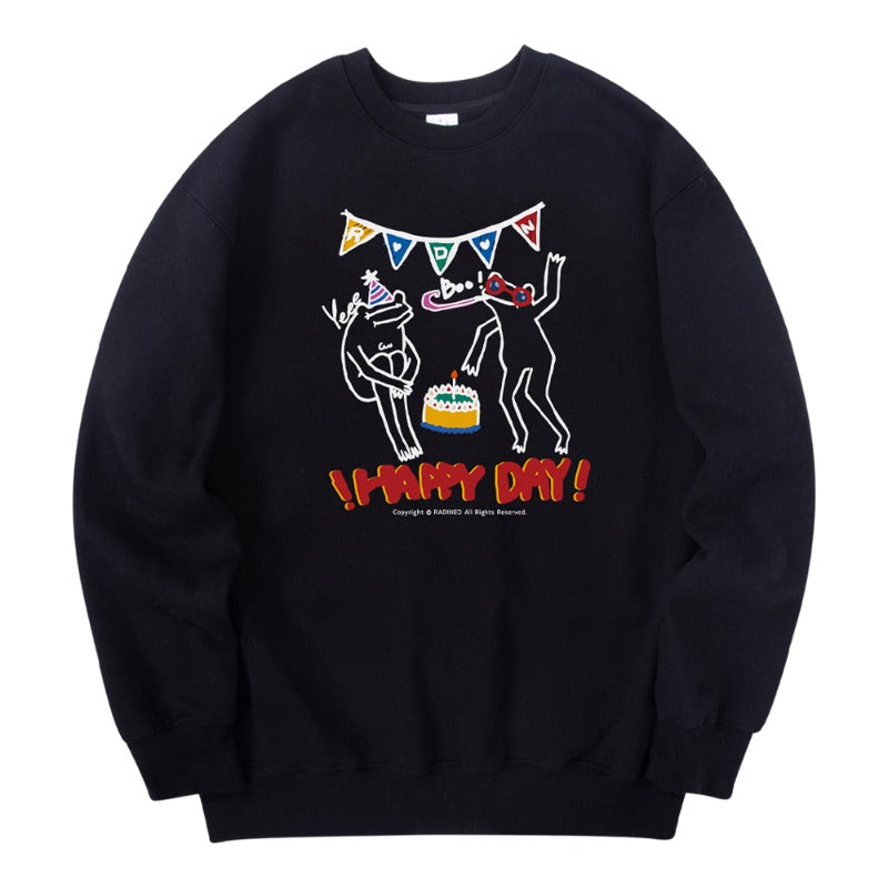 RADINEO (ラディネオ)　Happy Day Sweatshirt Black