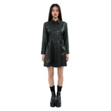 curetty (キュリティー) C LEATHER SHIRT DRESS_BLACK