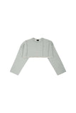 ReinSein（レインセイン）Gray Cutting cropped sweatshirt