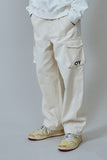 オーワイ(OY) TWIST CARGO PANTS-IVORY