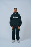 オーワイ(OY) FLAME LOGO HOODIE-BLACK