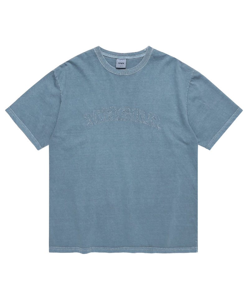mahagrid (マハグリッド) ARC LOGO PIGMENT TEE [BLUE]