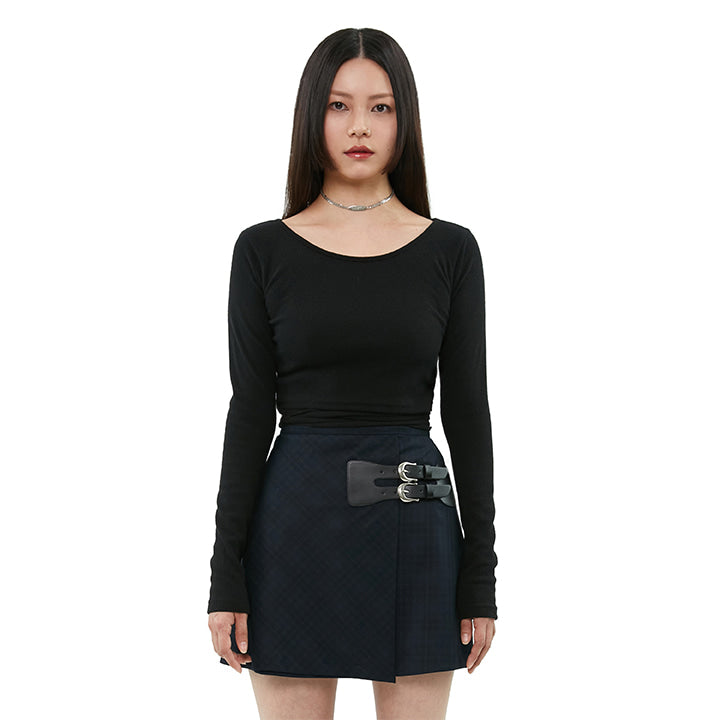 curetty (キュリティー)  C STRING POINT CROP TOP_BLACK