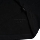 アクメドラビ(acme' de la vie)  WOVEN STRING SWEATSHIRT BLACK