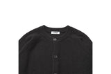 Q CUMBERS (キューカンバース)　ROUNDNECK HEAVY WOOL CARDIGAN/ Black