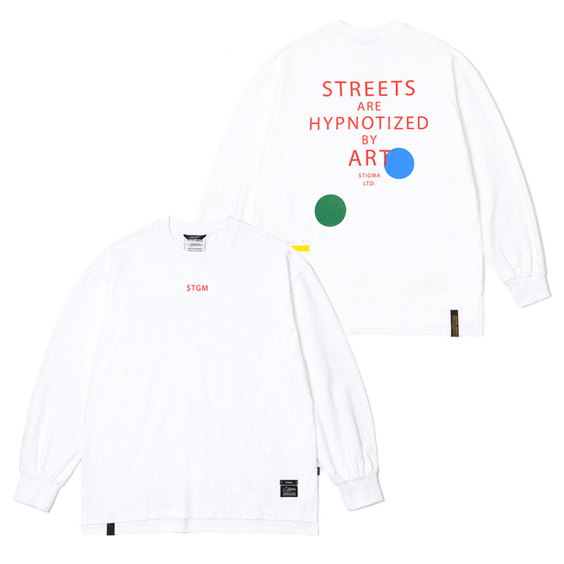 STIGMA(スティグマ)  PICK LONG SLEEVES T-SHIRTS WHITE